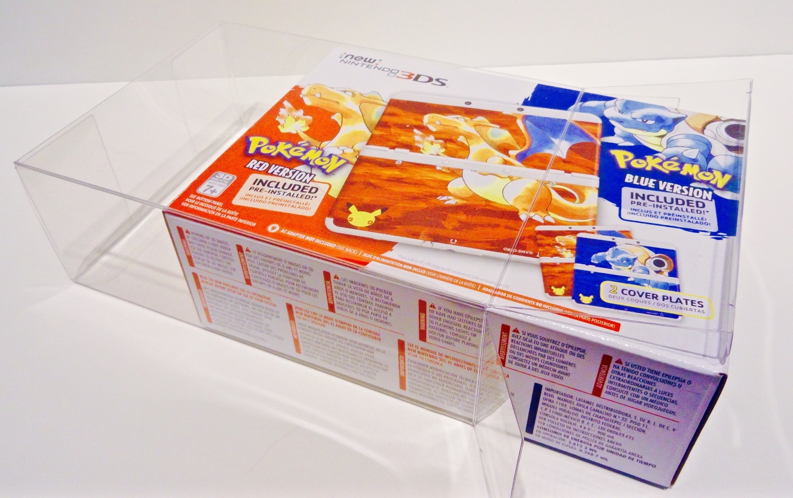 1PC Box Protector For POKEMON NINTENDO 3DS 20th ANNIVERSARY Clear Display Case