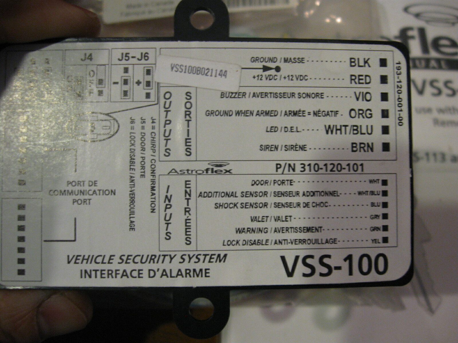 NEW AstroFlex Vehicle Security Module & Cable Kit Remote Start VSS-100 / 310-120