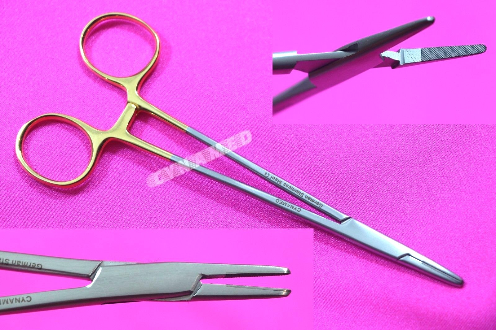 NEW GERMAN T/C MAYO HEGAR NEEDLE HOLDER DRIVER 6" WITH TUNGSTEN CARBIDE INSERTS