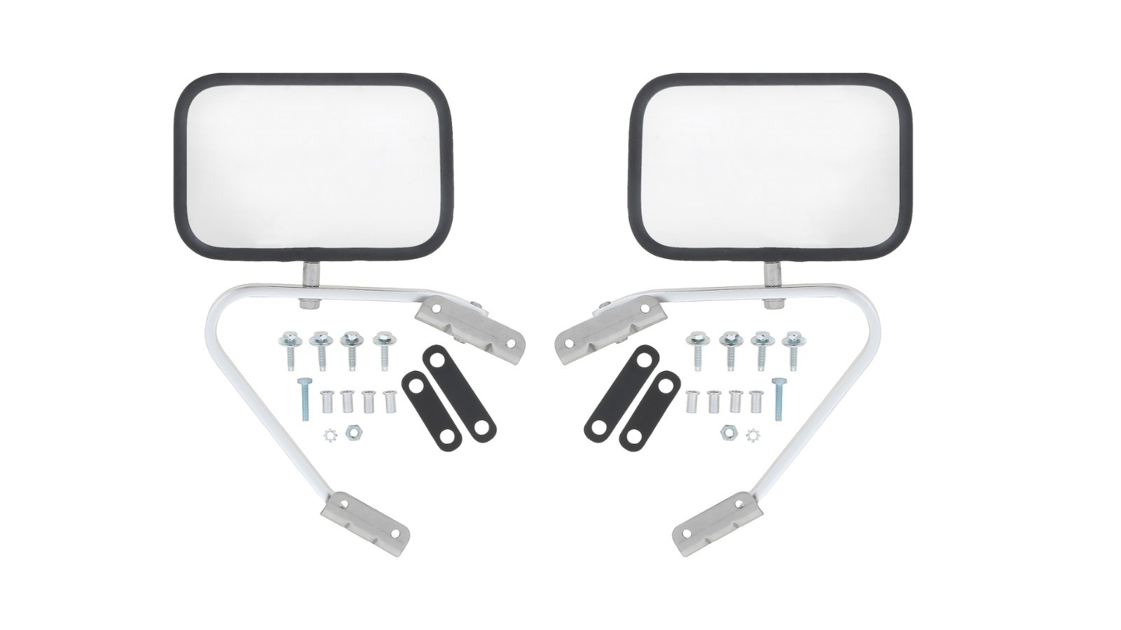 1973-79 FORD BRONCO SUV TRUCK F150 F250 F350 FOLD-AWAY STAINLESS MIRRORS PAIR