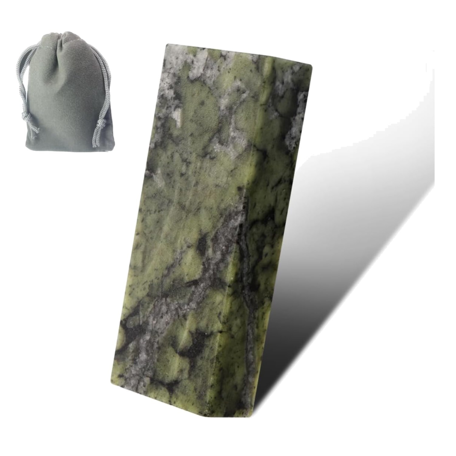 Green Jade Sharpening Stone 2 Side Grit 10000 Fine Polishing Whetstone With