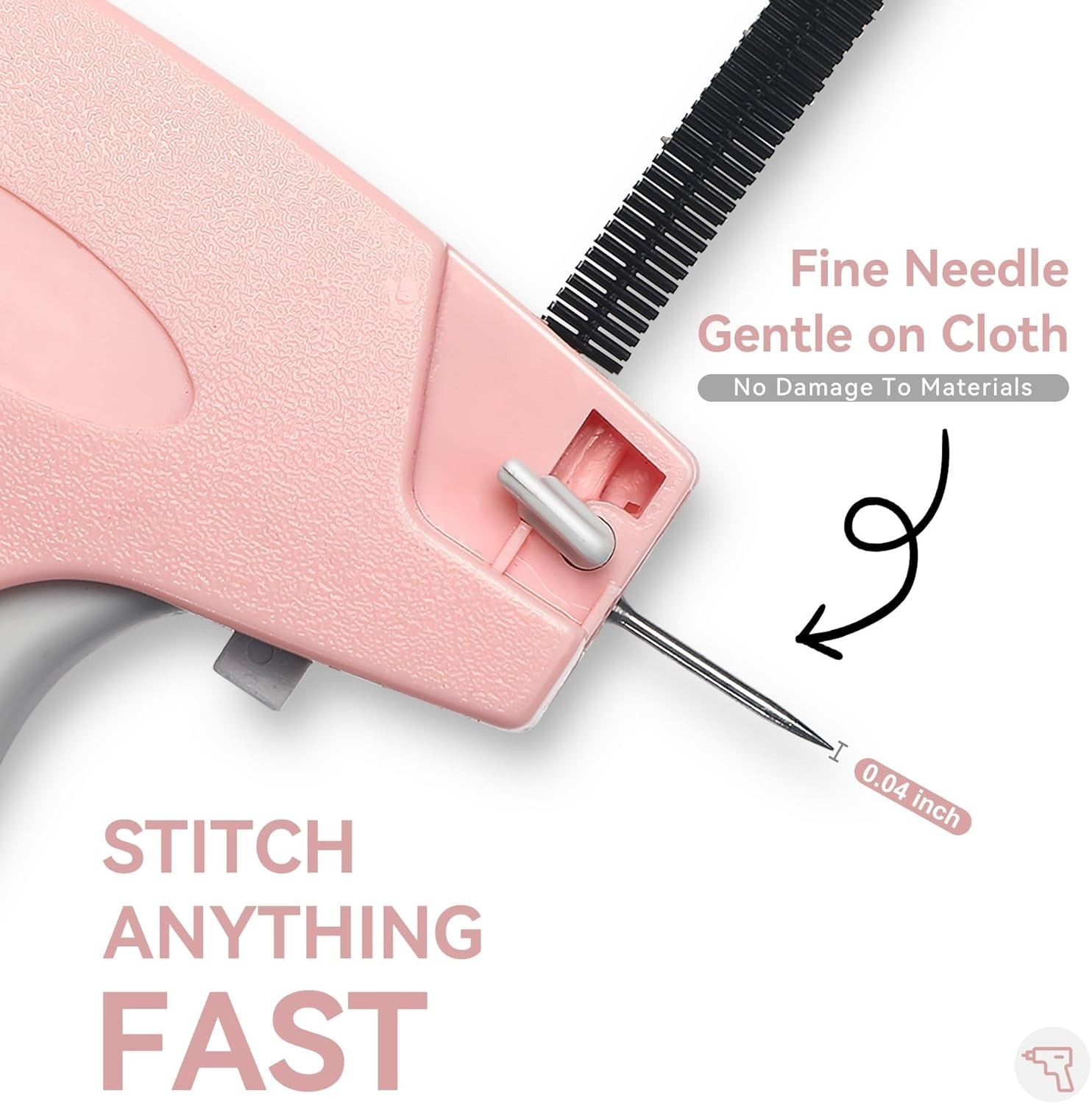 Portable Handheld Stitch Gun & Tagging Kit for Clothes - Micro Stitcher with ...
