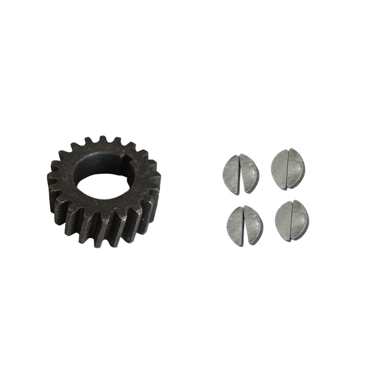 Supermotorparts Push Bike Gear&2pcs Woodruff Key Fits 66cc 80cc 2 Stroke Engi...