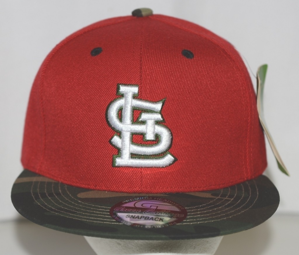 Green Cabbage Premium Headwear St Louis Cardinals Camo Snapback Cap