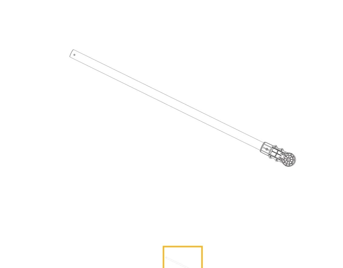 740227-1 MEGA Live TargetLock - Ultrex 45"/52" Shaft forward facing sonar Shaft