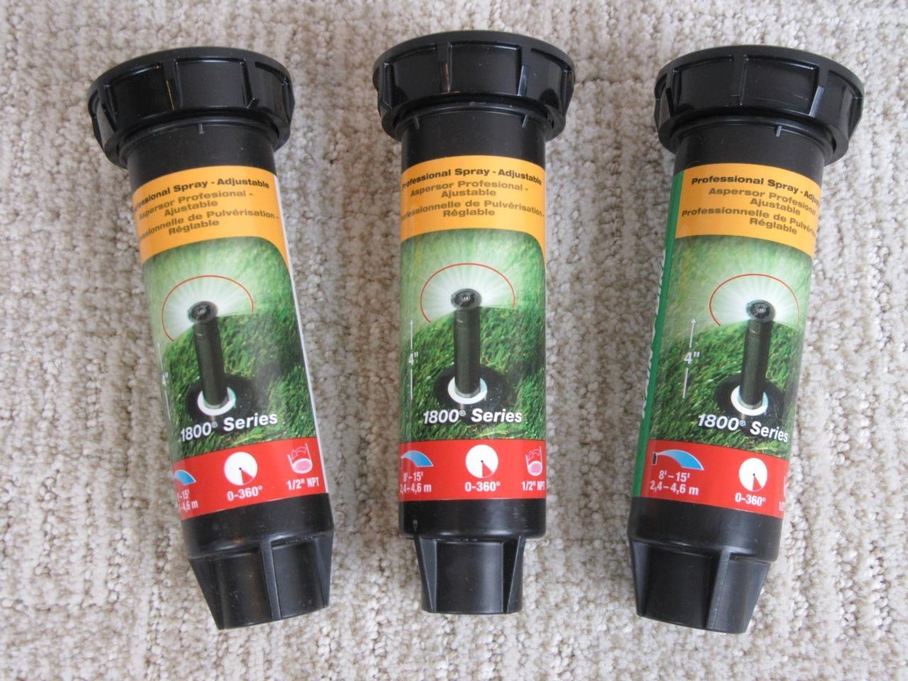 (LOT of 3) RAIN BIRD PROFESSIONAL SPRAY ADJUSTABLE 1804-VAN ~ FAST SHIPPING