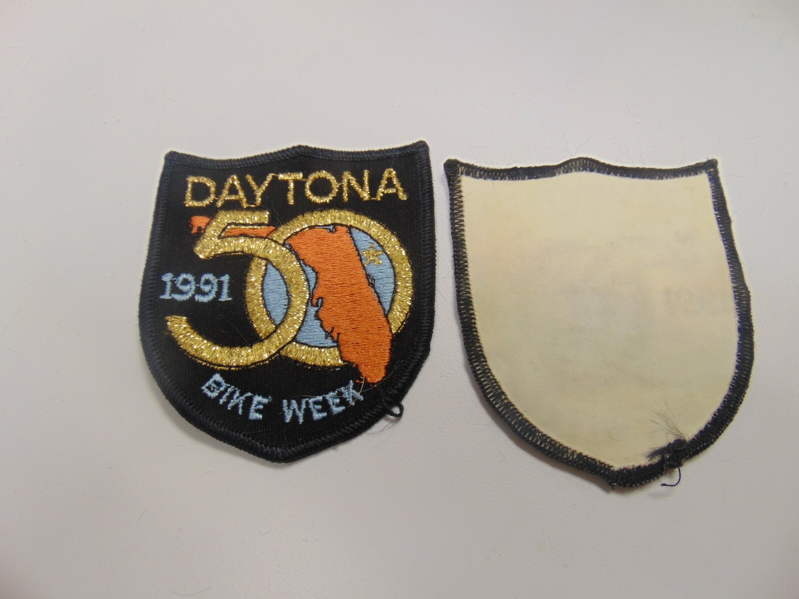 PATCH SEW ON OLDER DAYTONA FLORIDA BIKE WEEK 1991 50TH