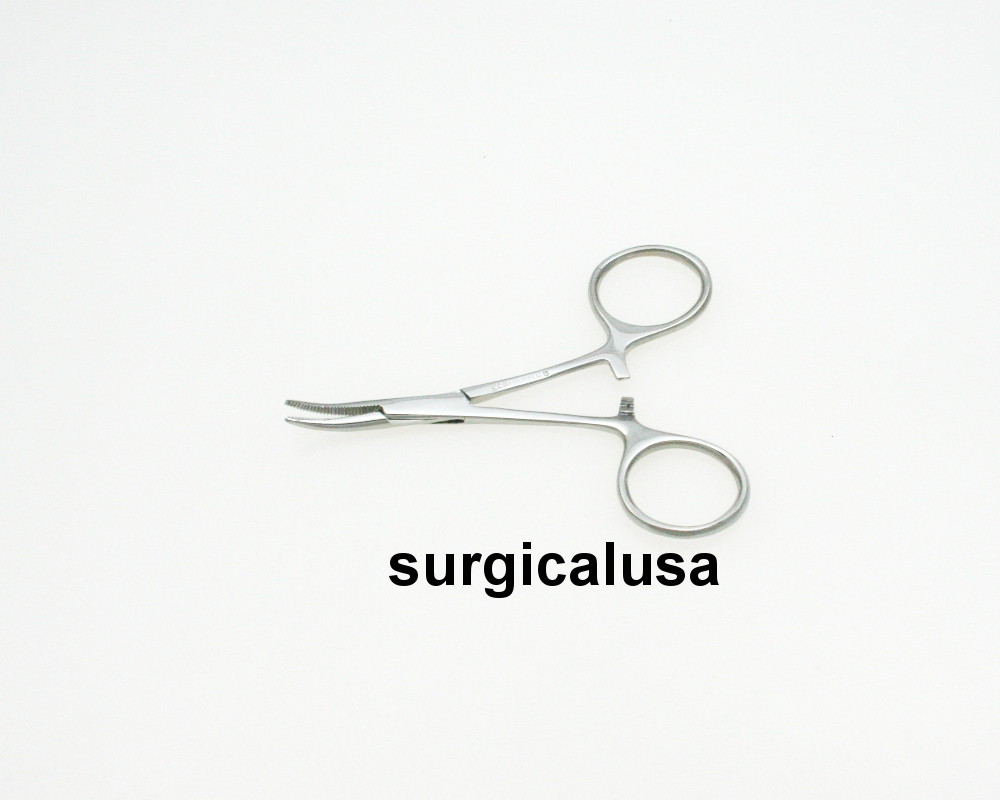 Pack of 4 Hartman Mosquito Forceps Straight + Curved Serrated Jaws NEW