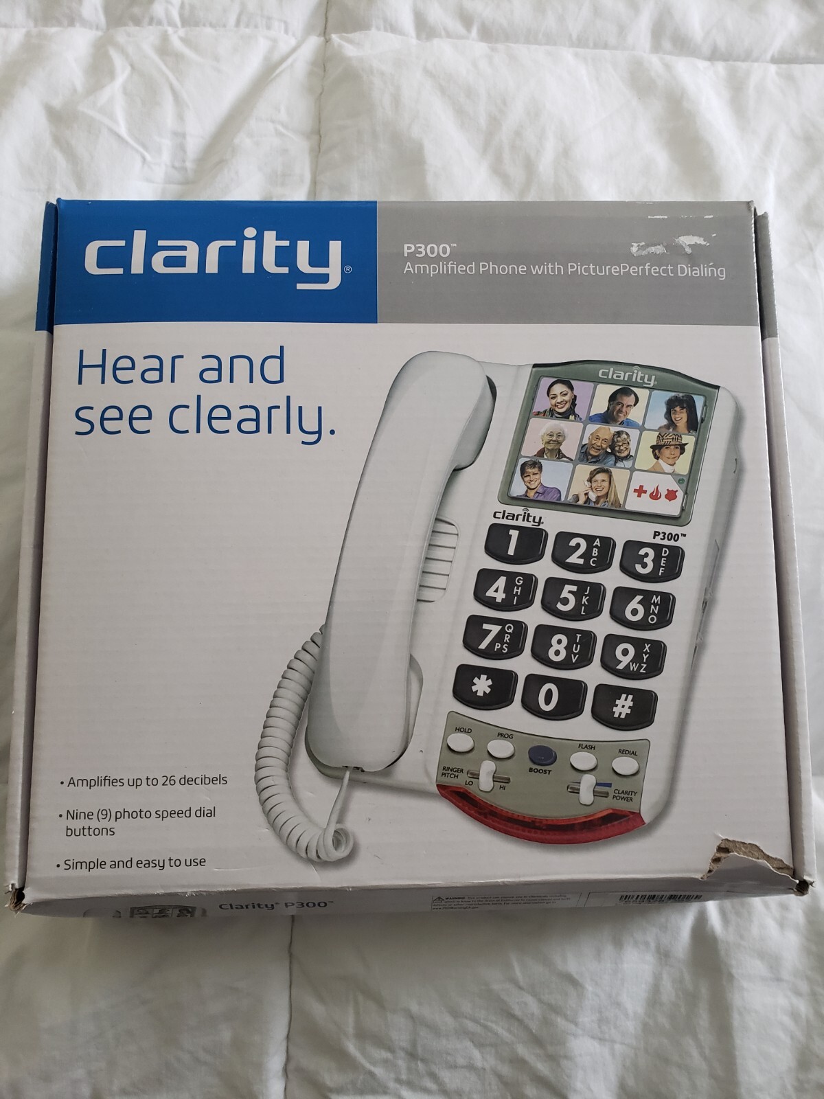 New Clarity P300 Amplified Phone with Picture Perfect Dialing