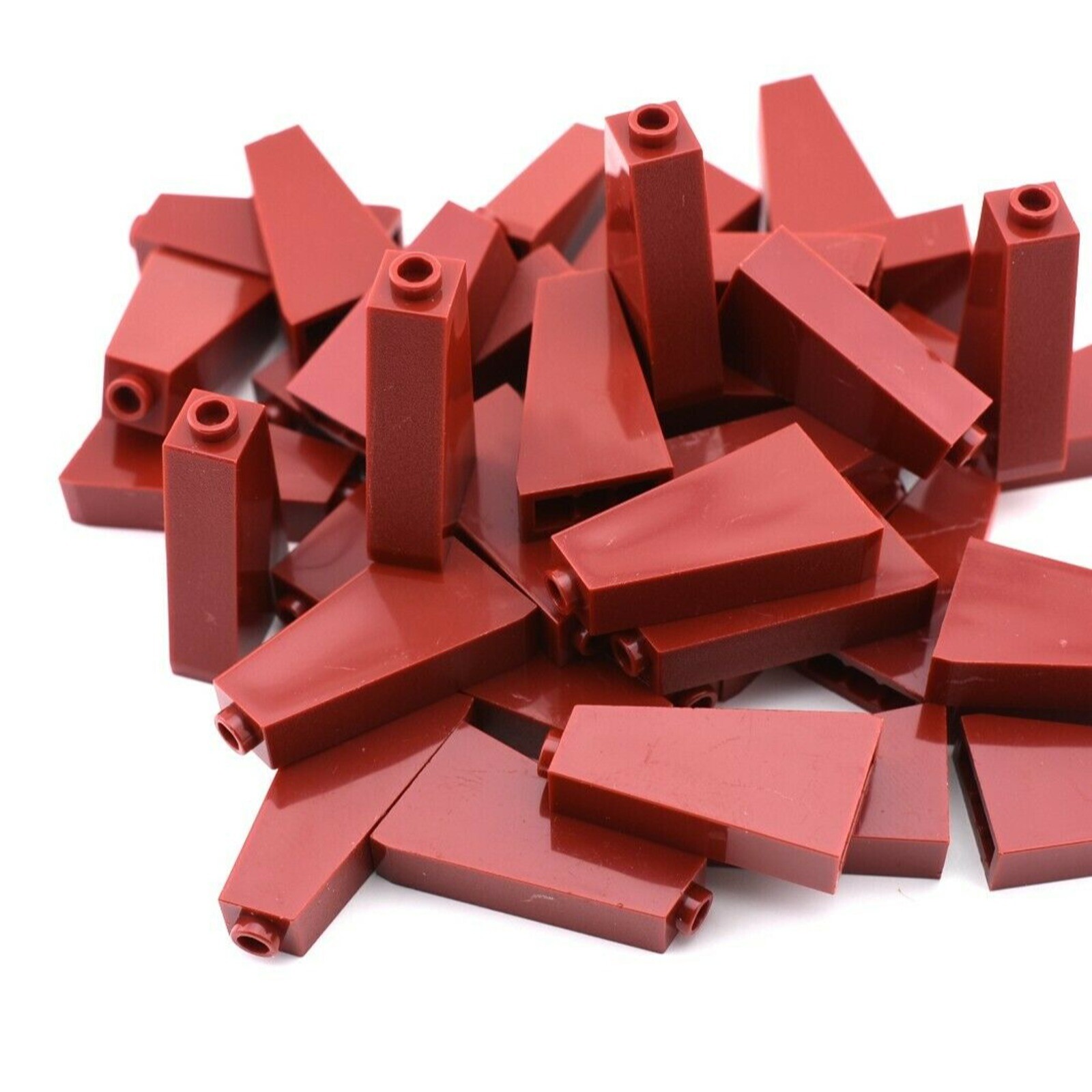 TCM BRICKS Dark Red Slope 752x1x3 Roof X25 Compatible Parts & Pieces fits 4460
