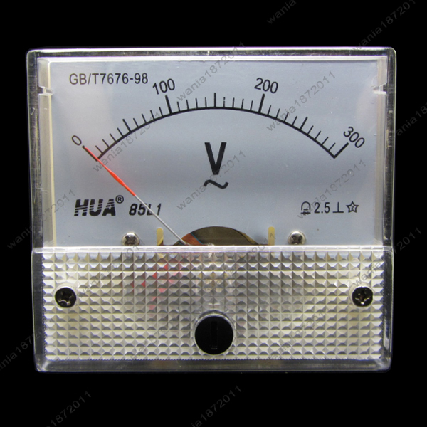 AC 300V Analog Voltmeter Panel Pointer Volt Voltage Meter Gauge 85L1 0-300V AC