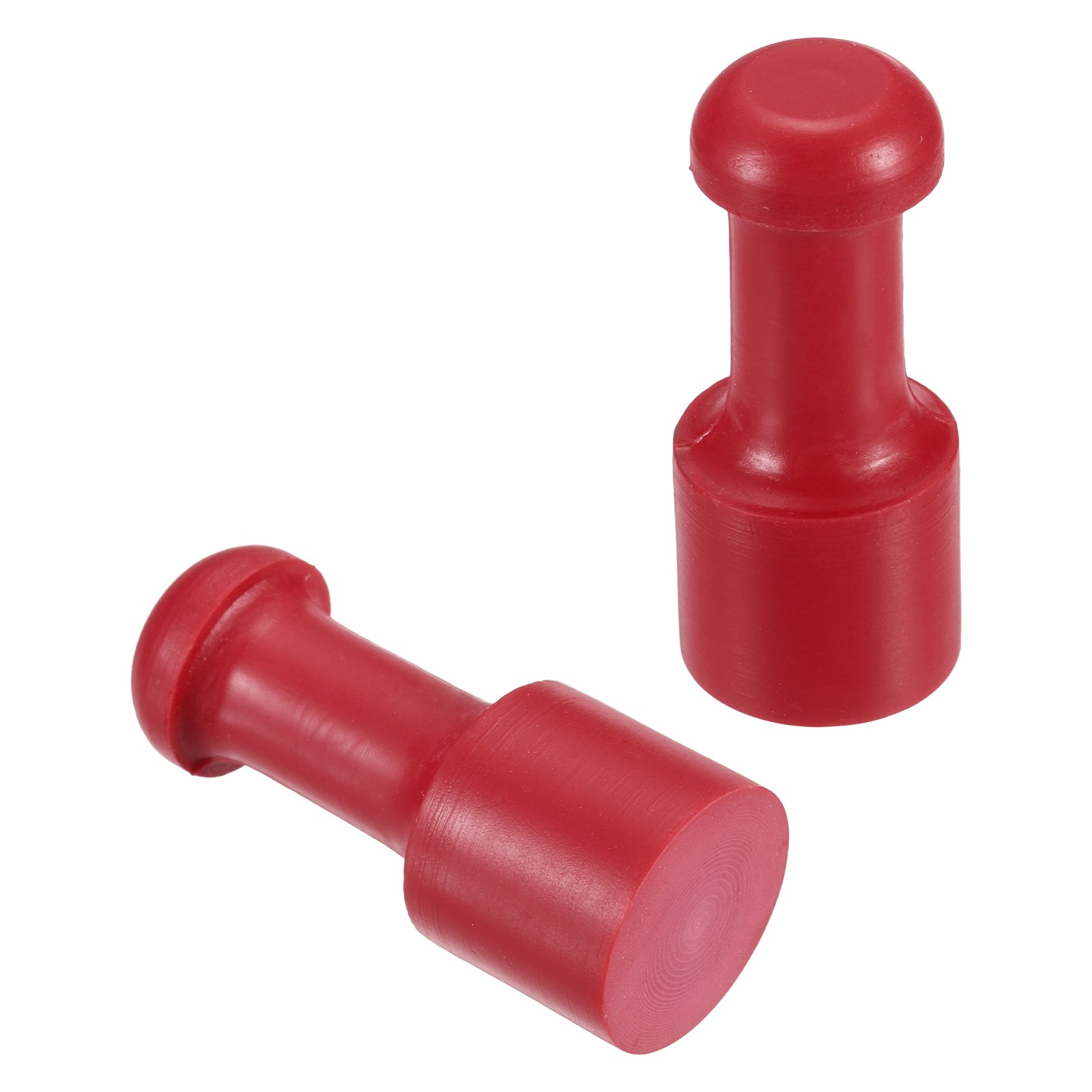 20mm Stamp Rubber Round Handle, 2 Pcs Rubber Stamp Mounts, Red