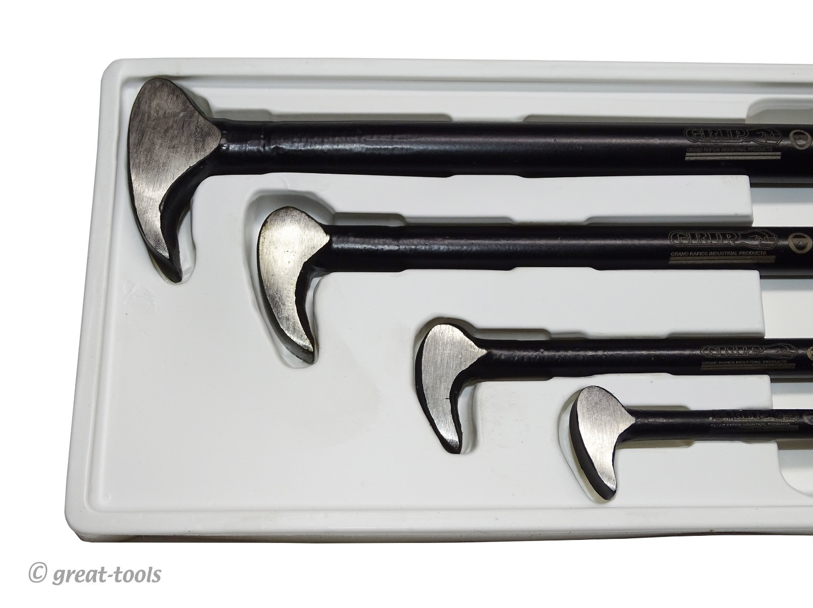 4-PC HEEL PRY BAR SET – rolling head bars, prybars, hand tool, automotive tools