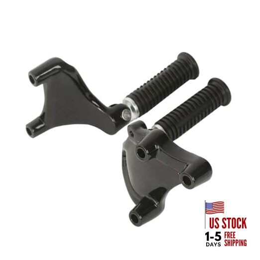 Rear Passenger Footpegs Foot Rests Pedal Mount Kit Compatible with Harley