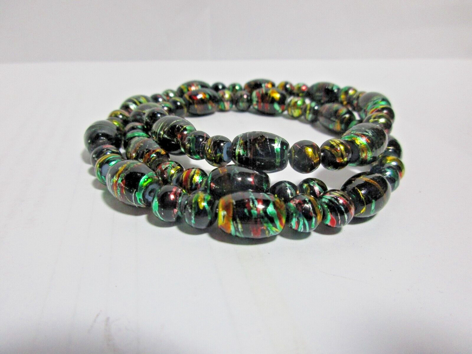 Bracelet Multi-Strand Fiesta Spring Wire Beaded One Size Multi Color