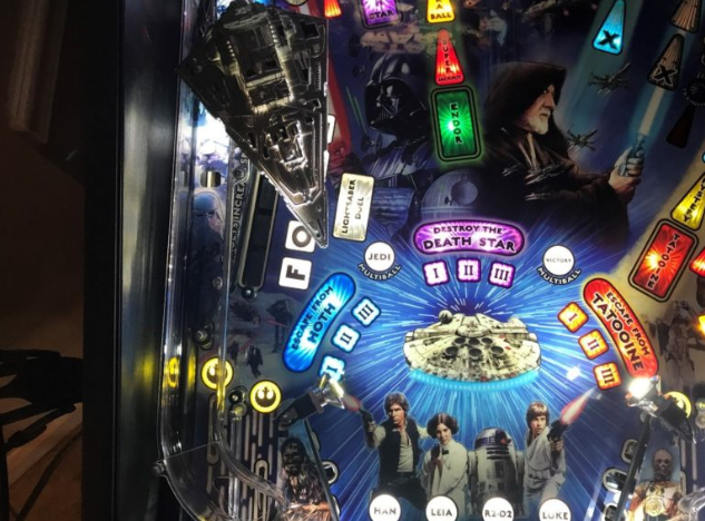Star Wars SW Pinball Machine STAR DESTROYER LED Mod Stern