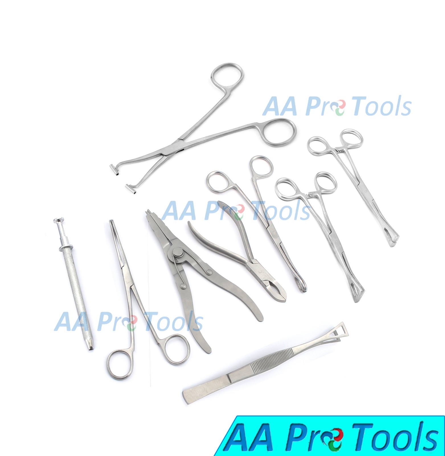 9Pcs Professional Body Piercing Closer & Opener Kit Tattoo Supplies