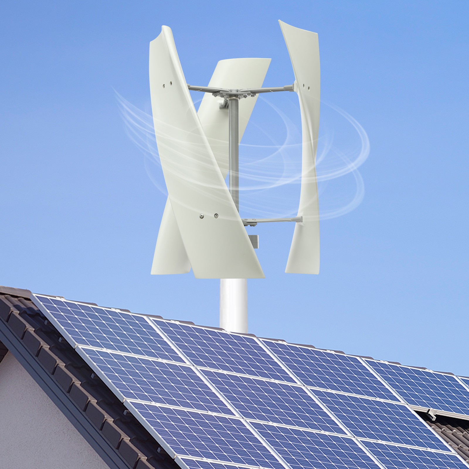 100W Vertical Axis Wind Turbine Generator - Efficient 12V Clean Energy Solution
