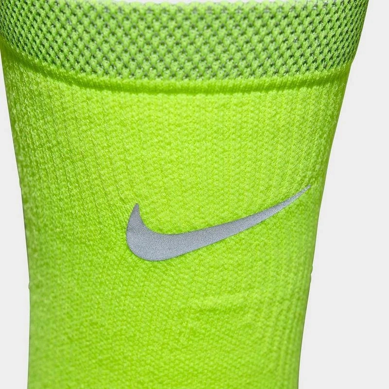 Nike Spark Running Cushioned Crew Socks Men Size 10 - 11.5 Volt Green CU7200 703