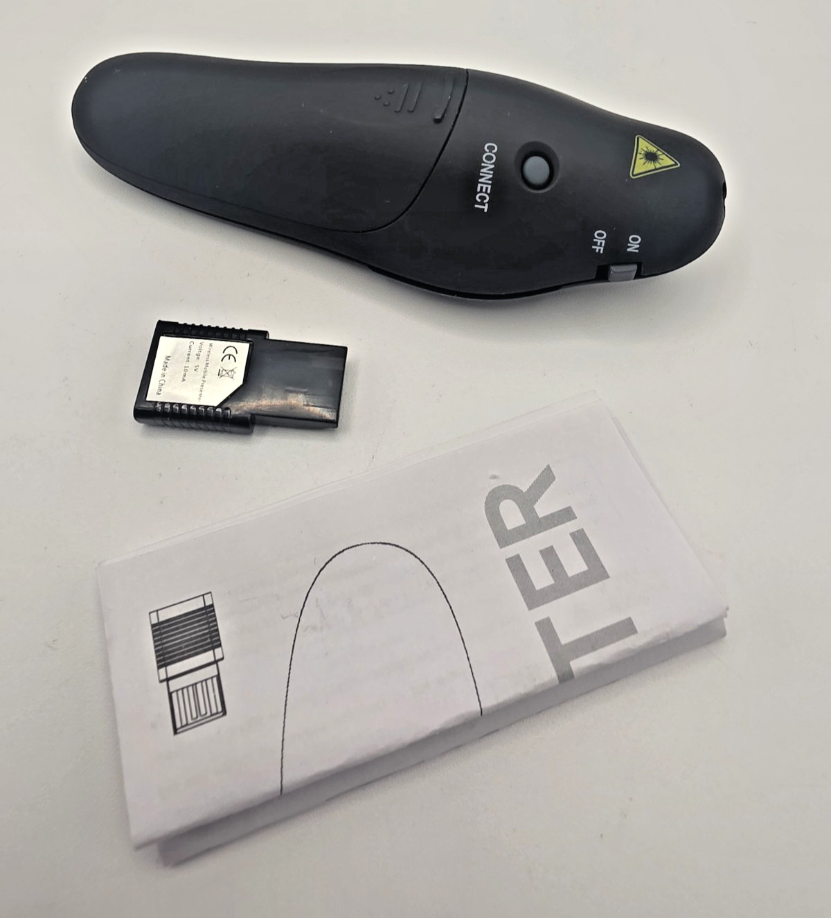 Wireless Presenter w/ Laser For Powerpoint On Mac Or Windows Plug & Play USB NEW