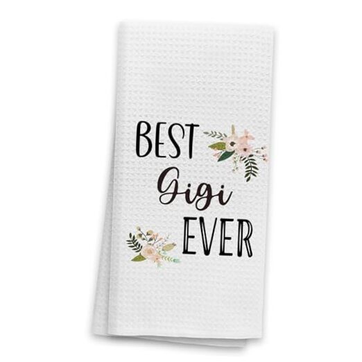 OHSUL Grandma Kitchen Towels Gifts, Best Ever Dish Towels, Grandma Gifts, Gigi