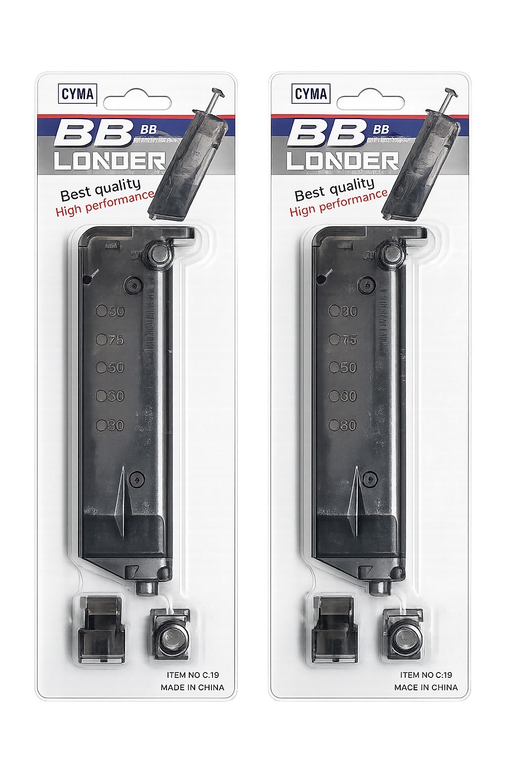 CYMA BB 90- Loader Airsoft BB Magazine Speedloader New (2) for $13.99