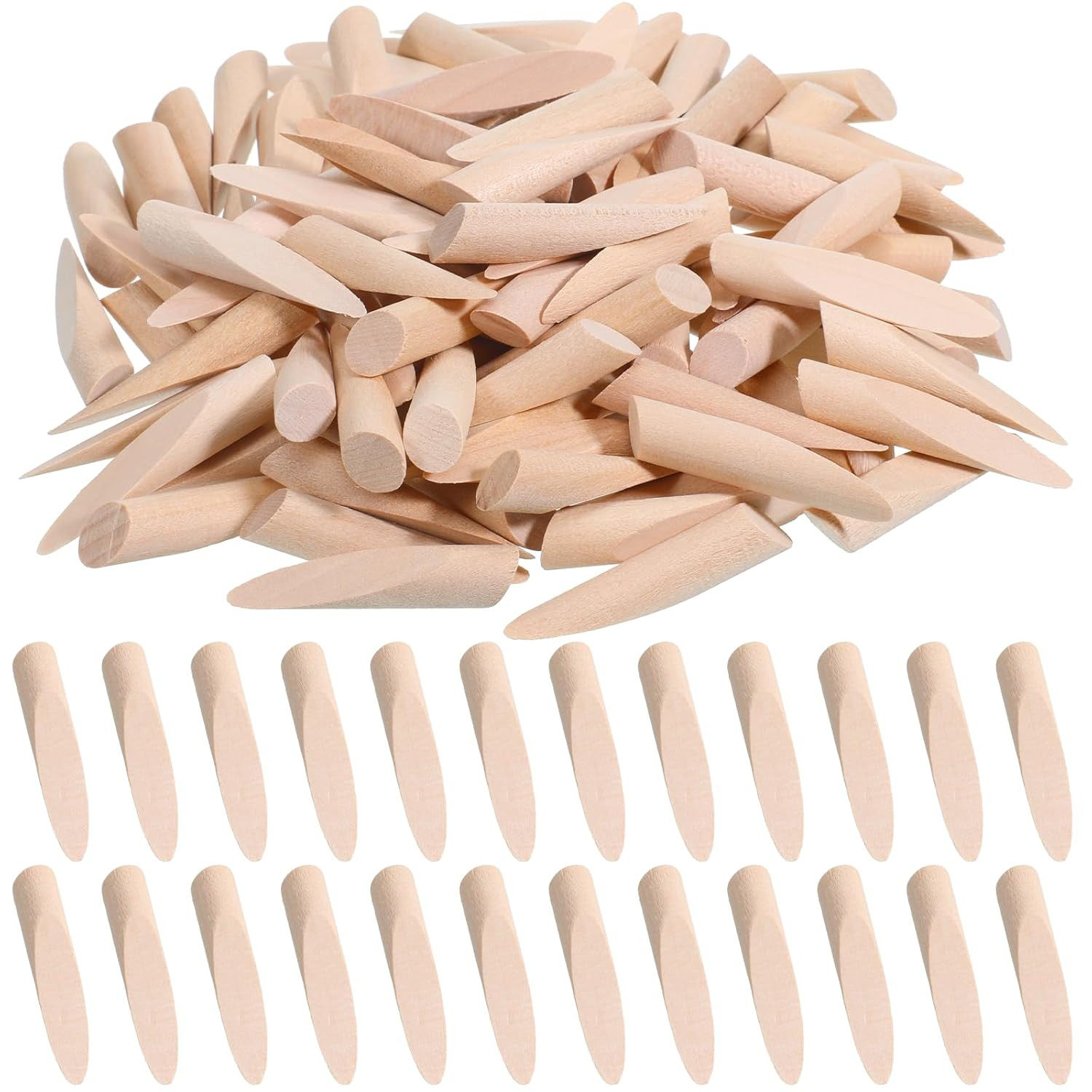 100PCS Wood Pocket Hole Plugs 3/8 Inch Pine Wood Screw Hole Fillers DIY