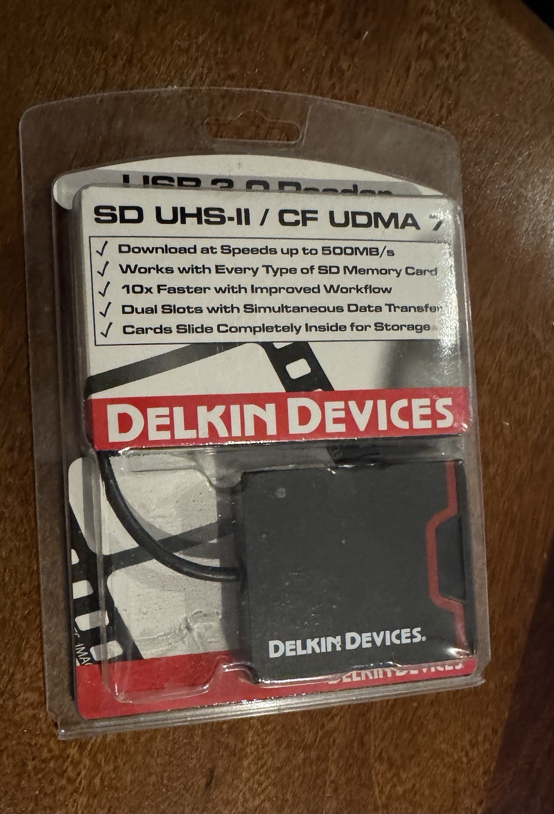 DelkinDevices SD And CF Card Reader, New