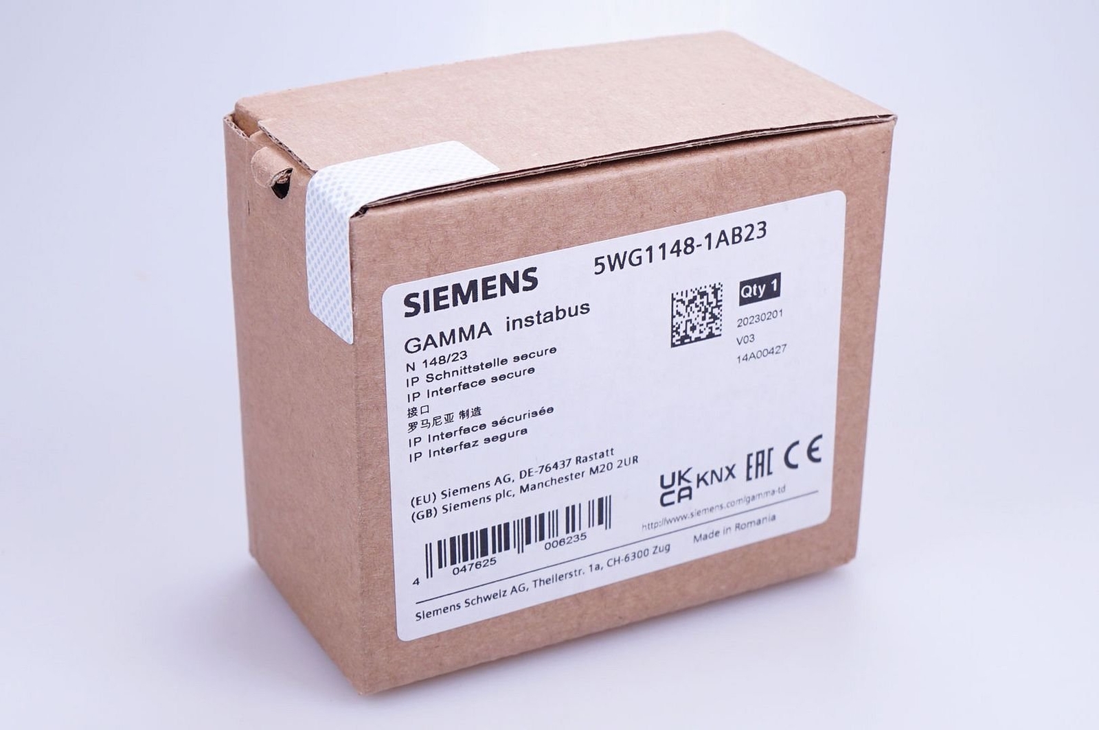 Siemens 5WG1148-1AB23 N 148/23 IP Interface Secure Original Packaging, NEW