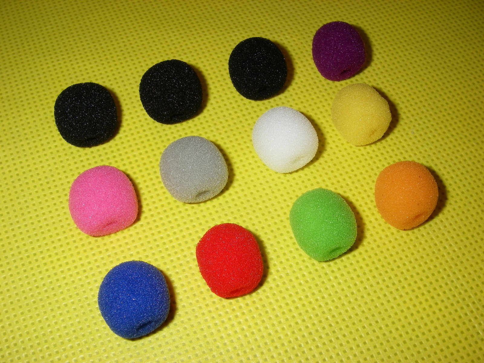 12 X Mic Foam Covers Windscreen Windshield for Lavalier Lapel Microphone 3-5mm
