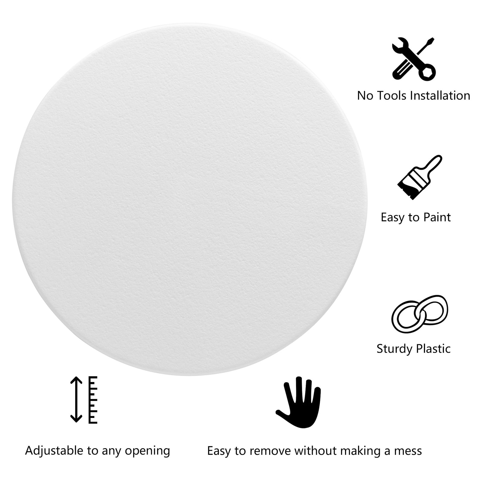 10" Round Access Panel for Ceiling and Wall - Adjustable from 6 to 9 inches -...