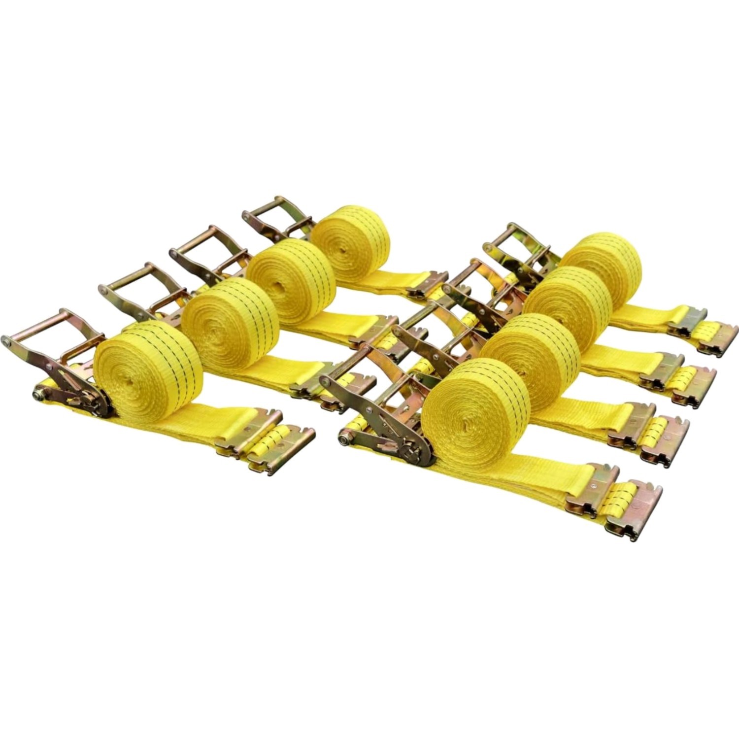 Cargo Control E Track Ratchet Tie Down Straps 2 In X 15 Ft 8 Pack
