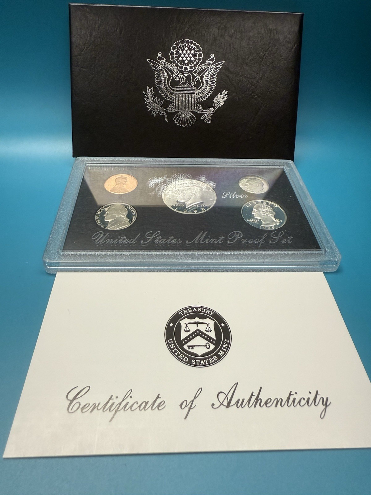 1998 United States Mint Silver Proof Set W/ COA.
