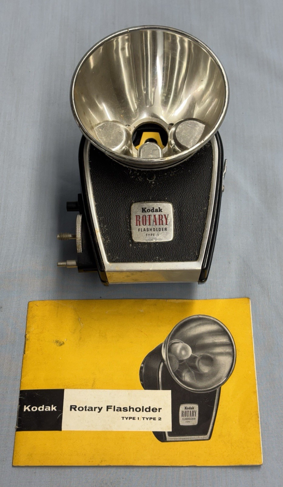 KODAK Rotary Flasholder Type 1 Vintage Camera Flash Bulbs Untested Parts