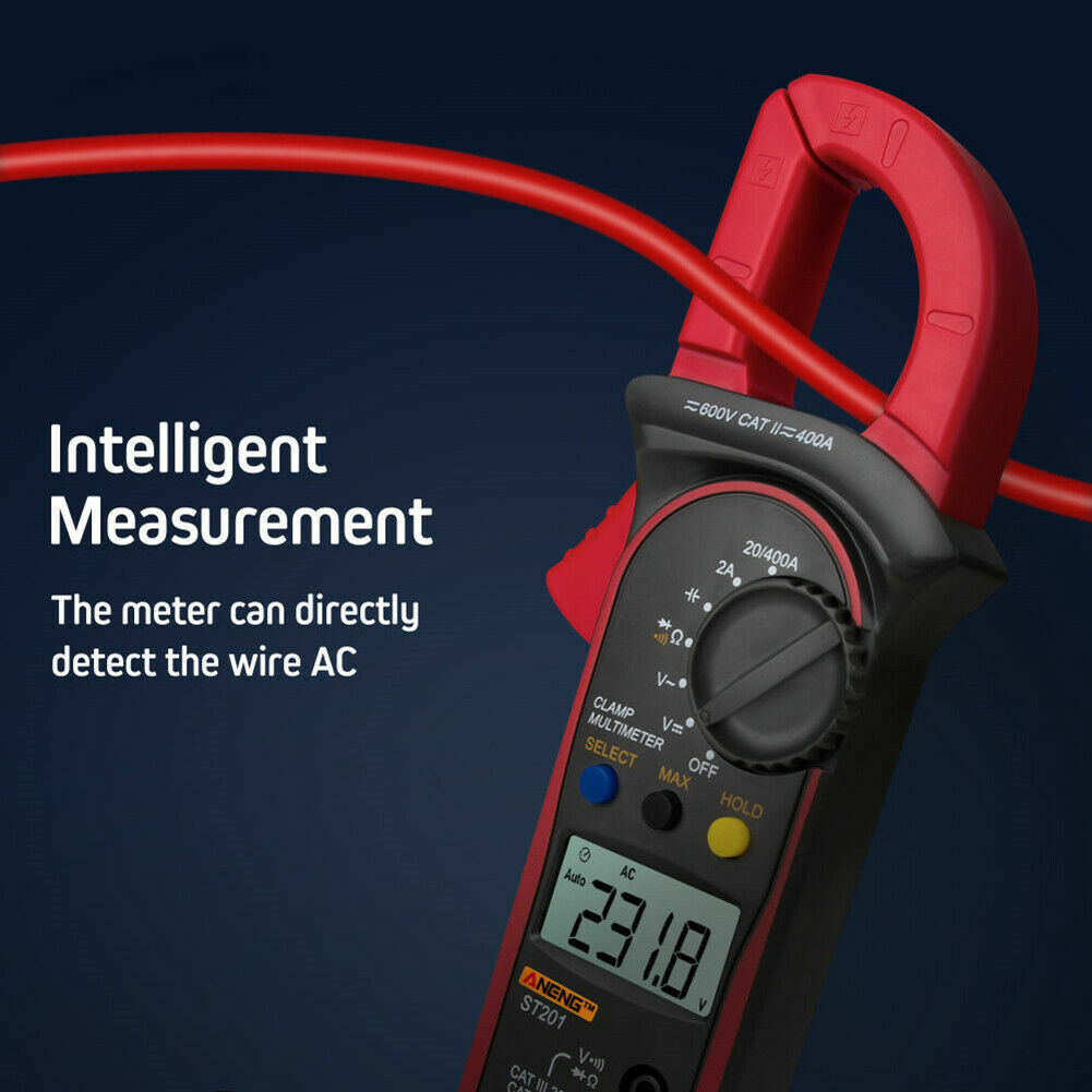Digital Multimeter Tester AC DC Volt Ohm Amp Clamp Meter Auto Range Handheld T1