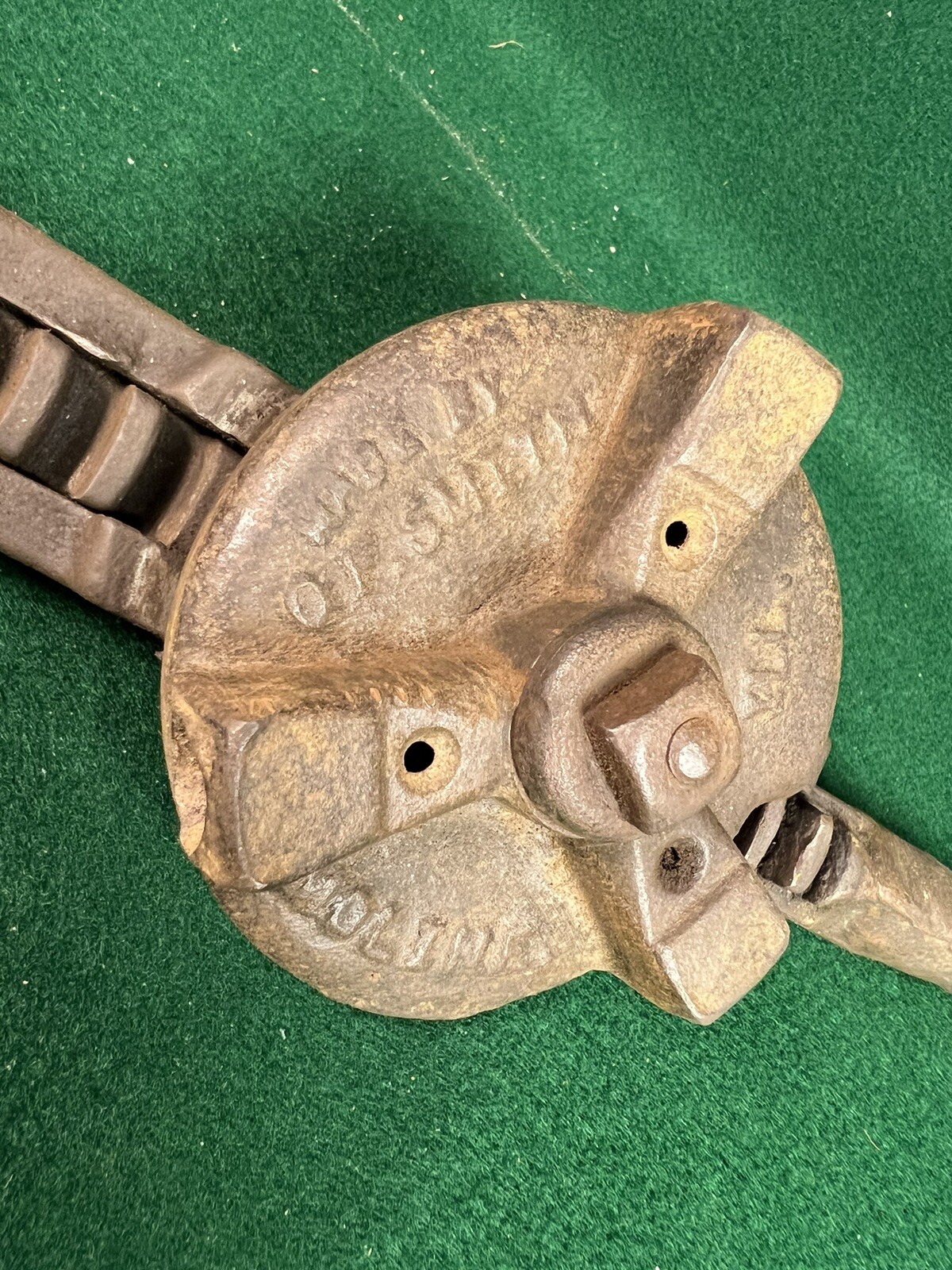 Rare Antique O.F. Smith Push Pull Tool Moline Illinois