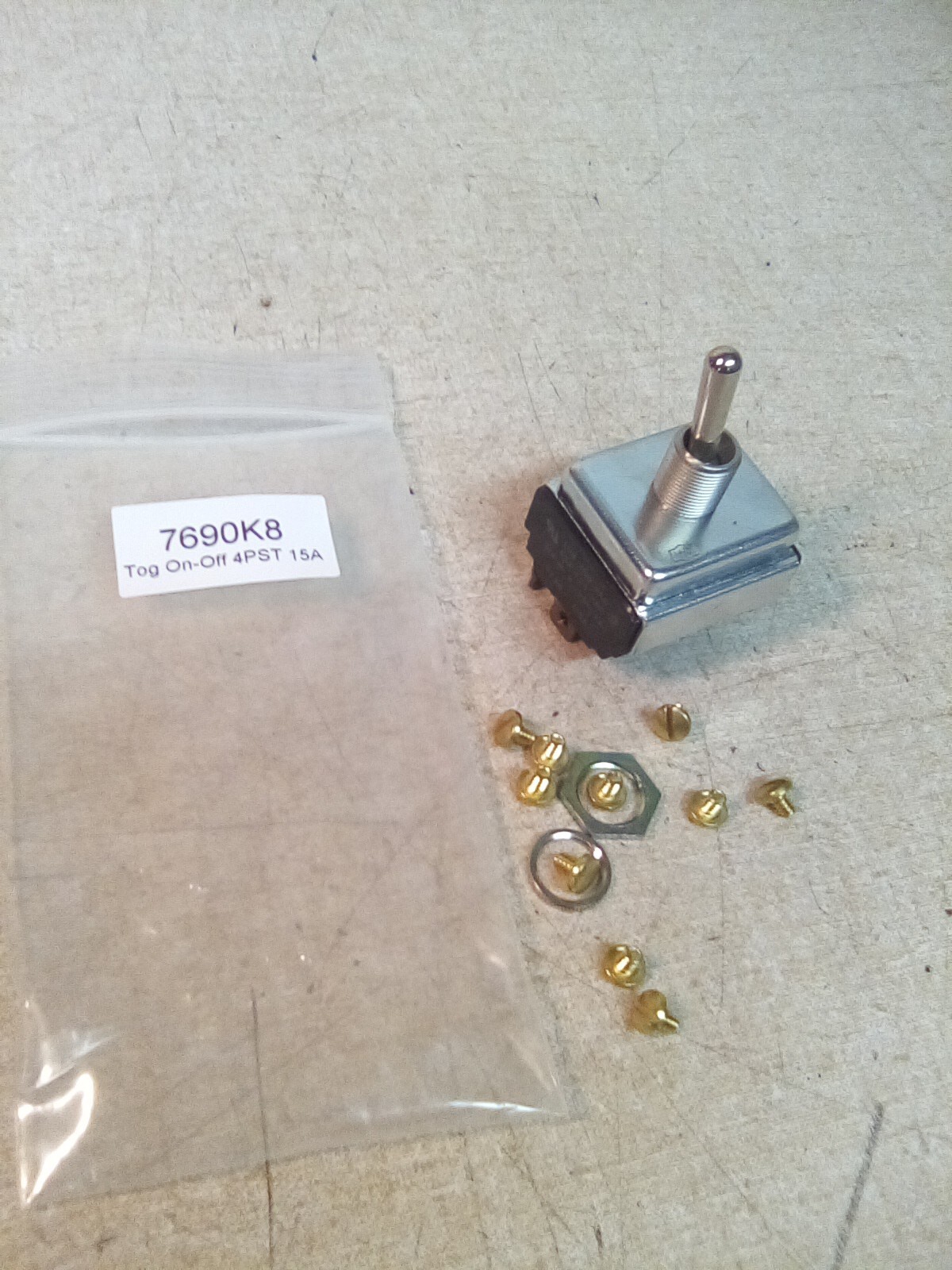 Eaton 7690K8 Toggle On/ Off Switch 4PST