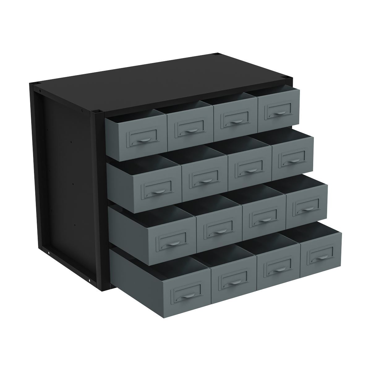 Sealey Modular Racking Mid Unit 16 Small Drawers Tool Storage 580mm