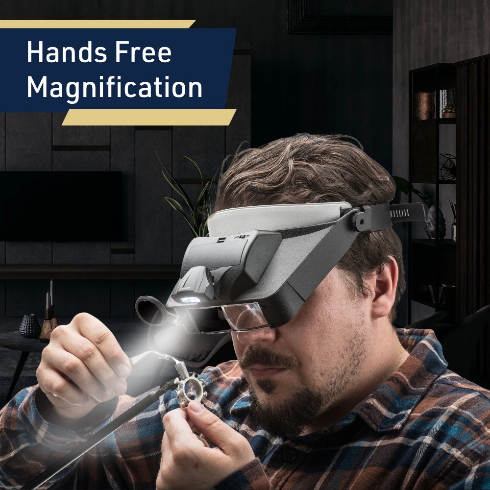 1.8X-4.8X Magnifying Glasses for Close Work with Light