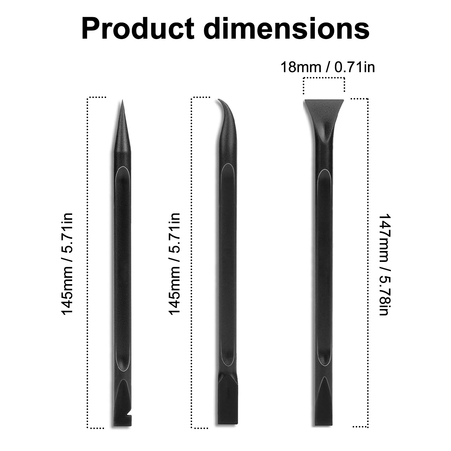 6P Plastic Scraper Multi-Purpose Scraper Non-Scratch Cleaning Tool Car Detailing