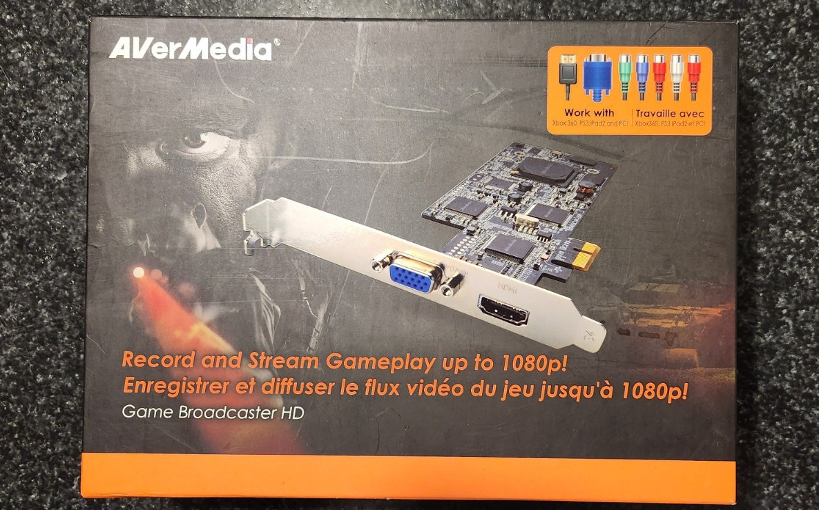 AVerMedia Game Broadcaster C127 MTVGBCAST HD PCIe Capture Card HDMI VGA COMPONNT