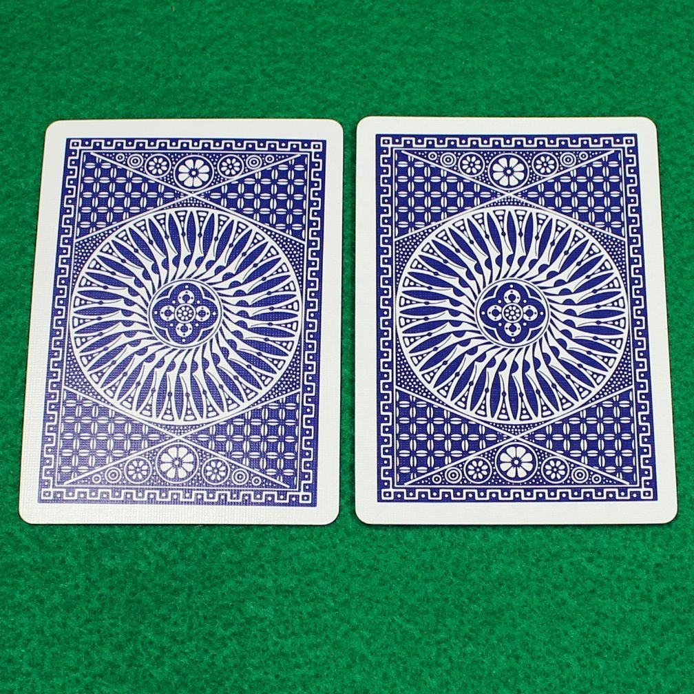 Double Back Tally-Ho, Blue Circle / Blue Circle, Gaff Card