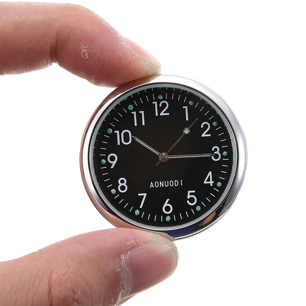 Luminous Stick-On Car Digital Clock Quartz Auto Interior Dashboard Watch