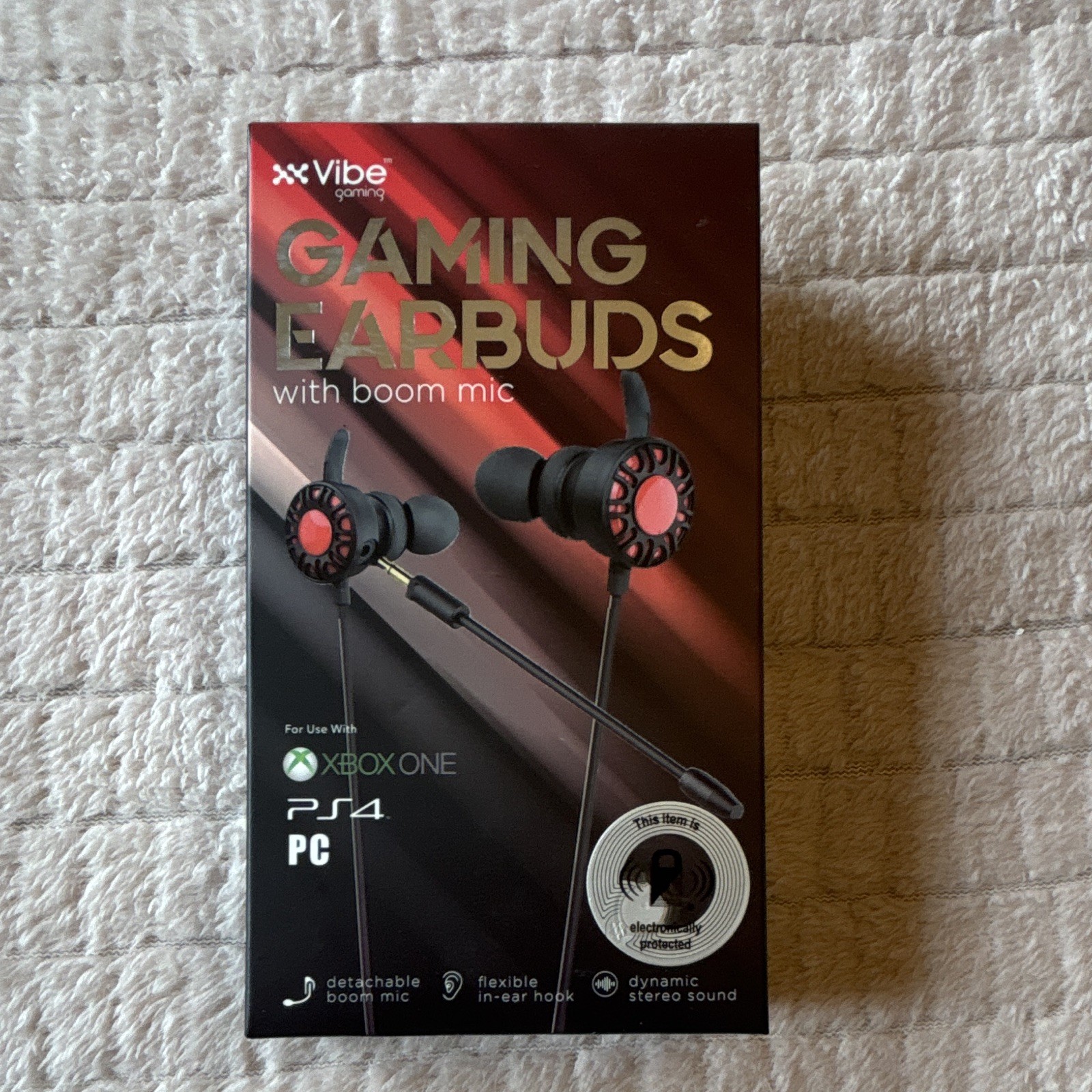 Gaming Earbuds PS4 With Boom Mic For Use With XBOX ONE NEW IN BOX