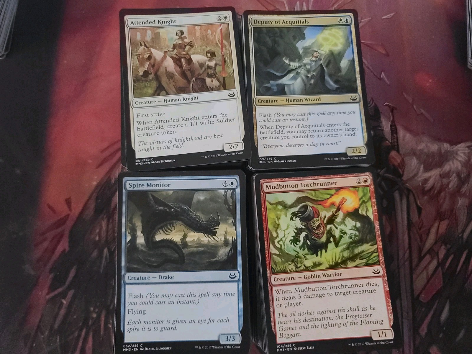 x4 Modern Masters 2017 Common Complete Set Near Mint