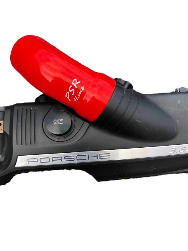 Porsche 997 911 Air Box Resonator Bypass Modification Plug & Red Induction Pipe