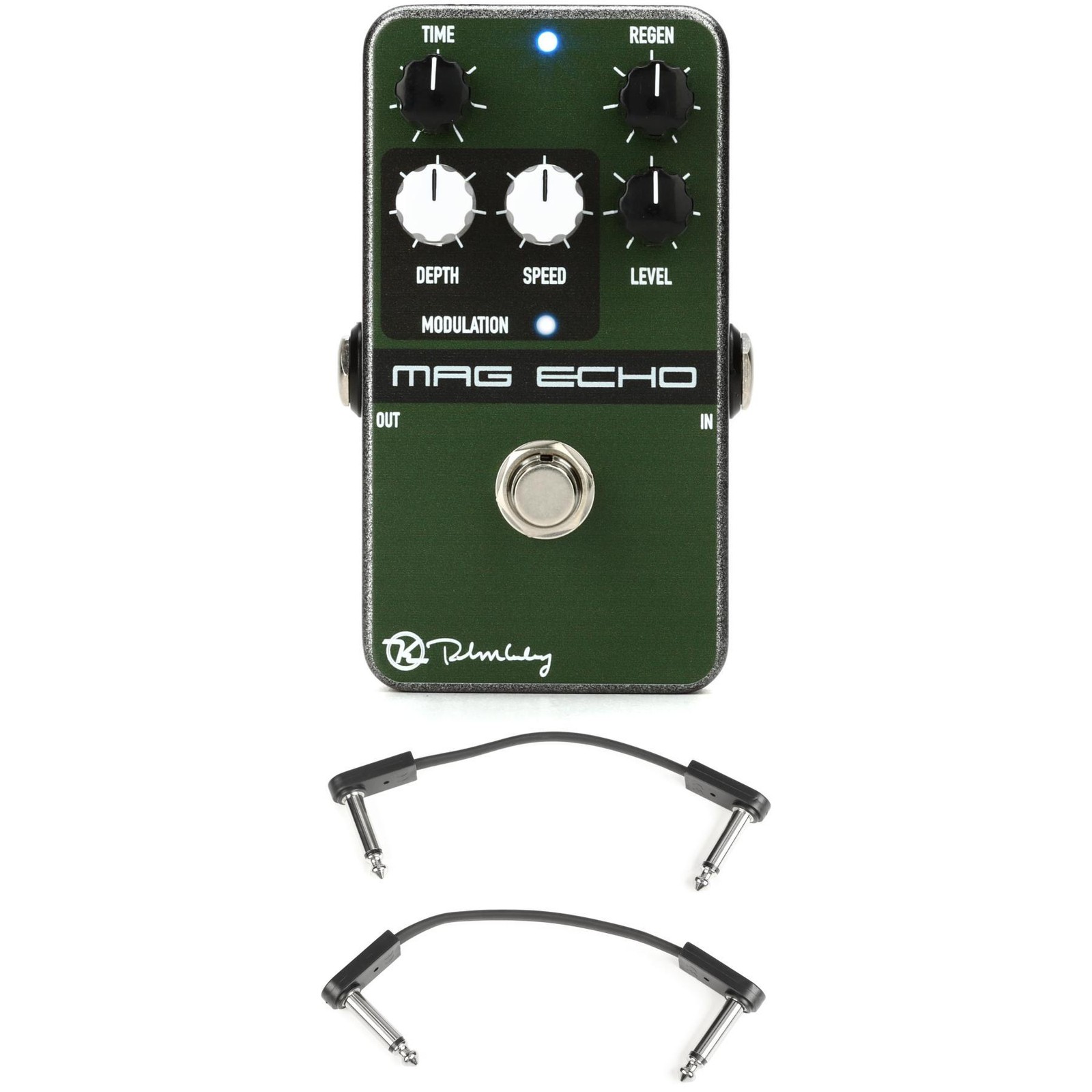 Keeley Magnetic Echo Tape Style Digital Delay with EBS Patch Cables