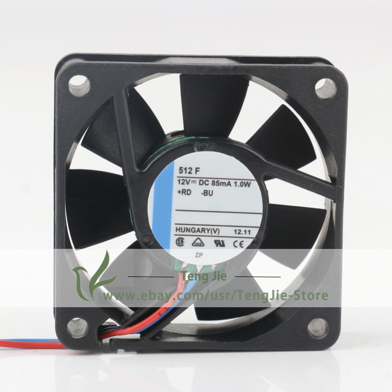 512F DC12V 85mA 1W 5015 50X50X15MM 2wire mute chassis inverter Axial Cooling Fan