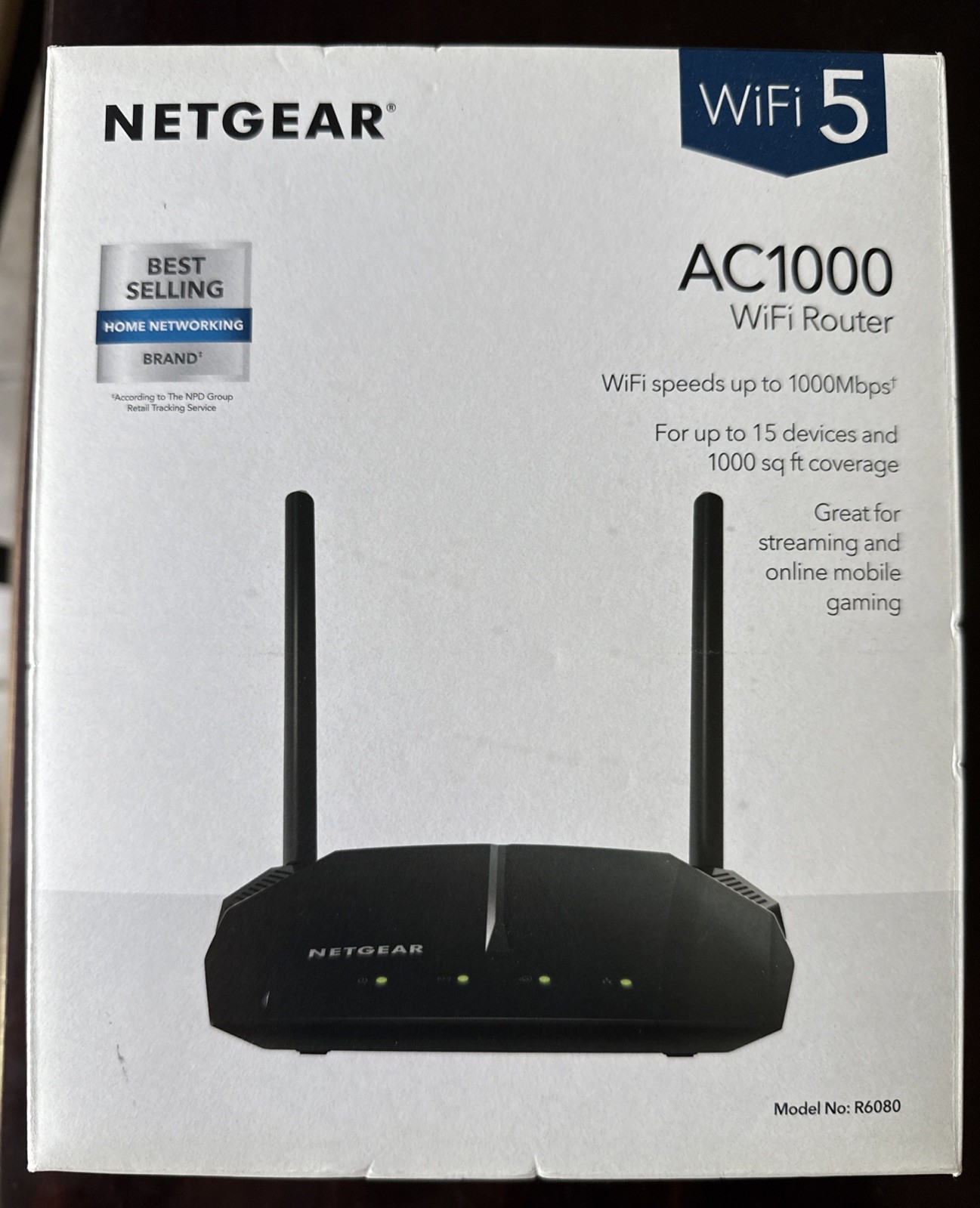 Netgear AC1000 WiFi 5 Router Model #R6080 Pre-Owned