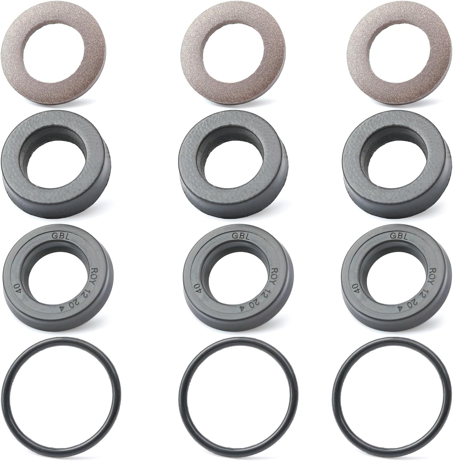 7105742 12 Pcs Low and High Pressure Cleaning Pump Seal Kit Replacement for Simp
